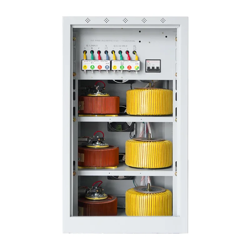 Three-phase voltage regulator: 60KW, 30KW, 50KW, 100KW, 120KW, intelligent CNC machine tool, industrial voltage regulator, 380V