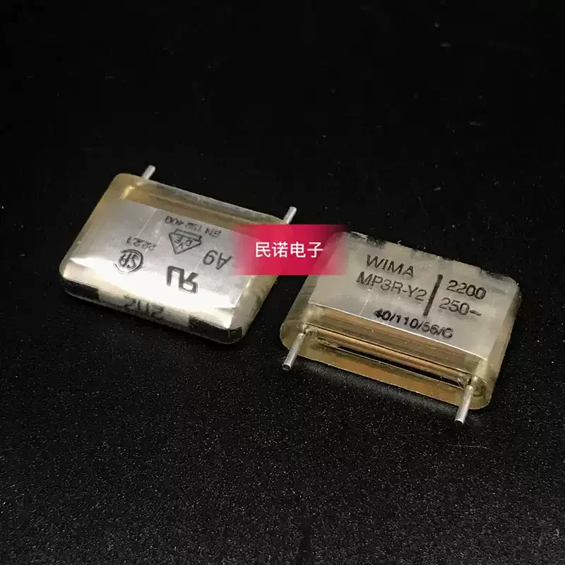 10-100pcs-capacitores-wima-mp3r-y2-250vac-00022uf-250v-222-2200pf-com-espacamento-entre-pinos-de-15mm