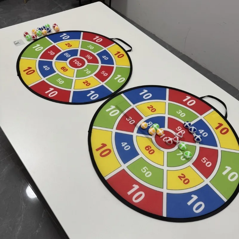Juego de dardos con bolas de 12 Uds., juguetes interactivos textiles suaves para padres e hijos, actividad familiar segura para interiores/exteriores