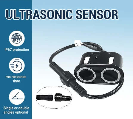 DYP A21 RS485 High Measurement Precision Double Angles 5m Long Range Ultrasonic Sensor for Robotic Avoidance Car Parking