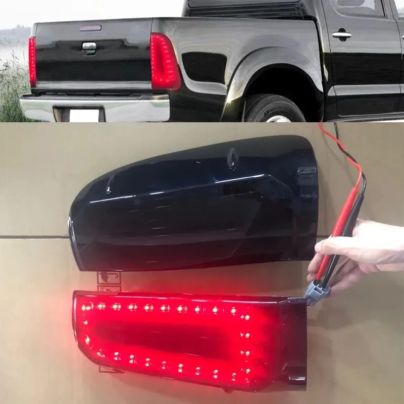 

1 Pair Led Tail Light Tail Lamp For TOYOTA HILUX VIGO Pickup 2004 - 2014 2015 Rear Taillight Turn Signal Lamp Warning Fog Light