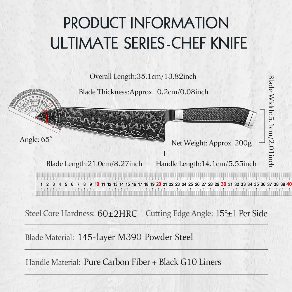 Hezhen Ultimate 8.3" Chef — photo 2