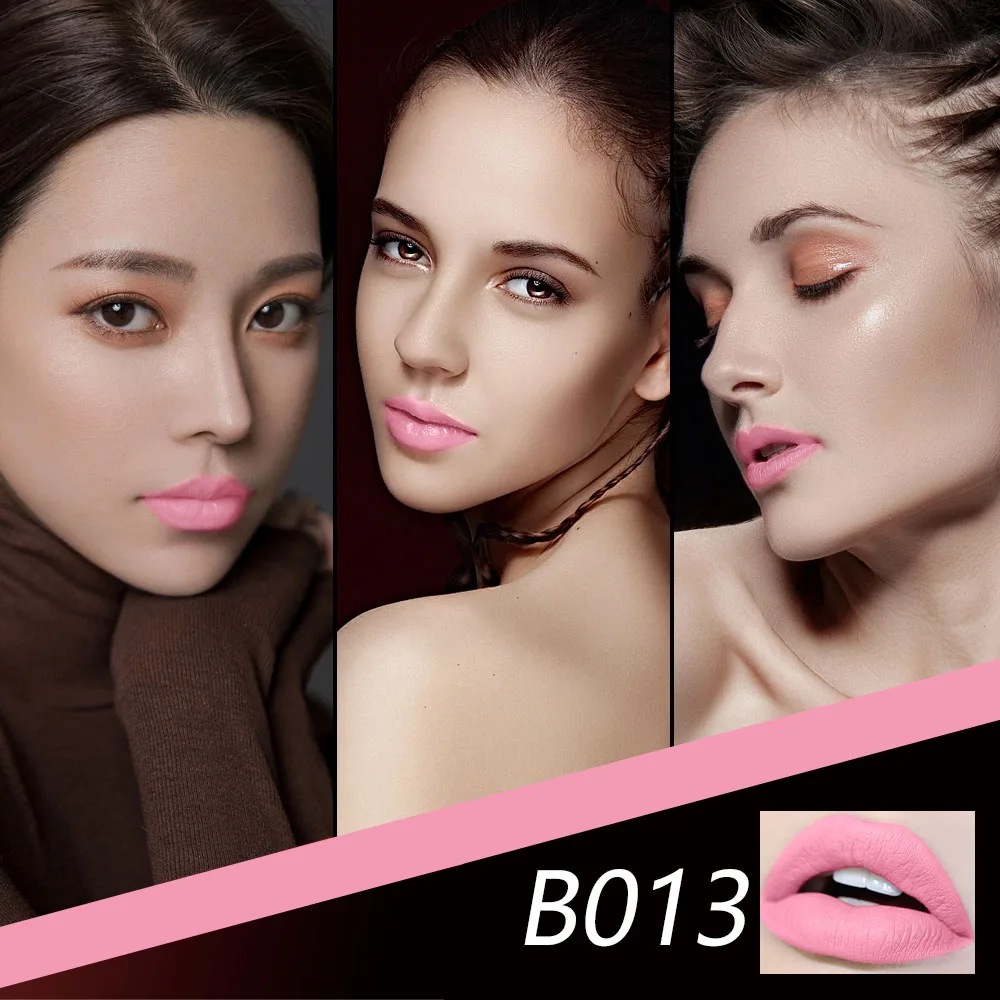 Wasserdicht Koreanische Nude Samt Matte Lippenstift Lang Anhaltende 14 Farben Rosa Dark Red Private Label Setzen Ihre Eigenen Logo Großhandel