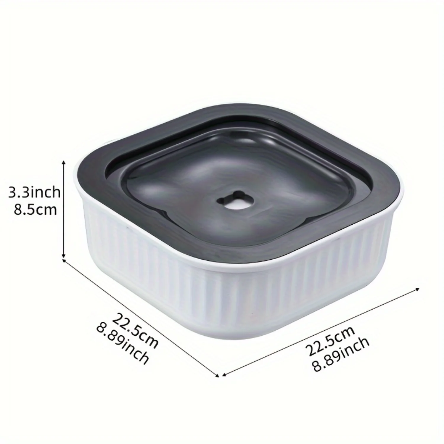 Floating Pet Water Bowl for Cats - Non-Splash & Non-Wet Mouth Design - Portable Water Dispenser for Feline Hydration (8.9in)