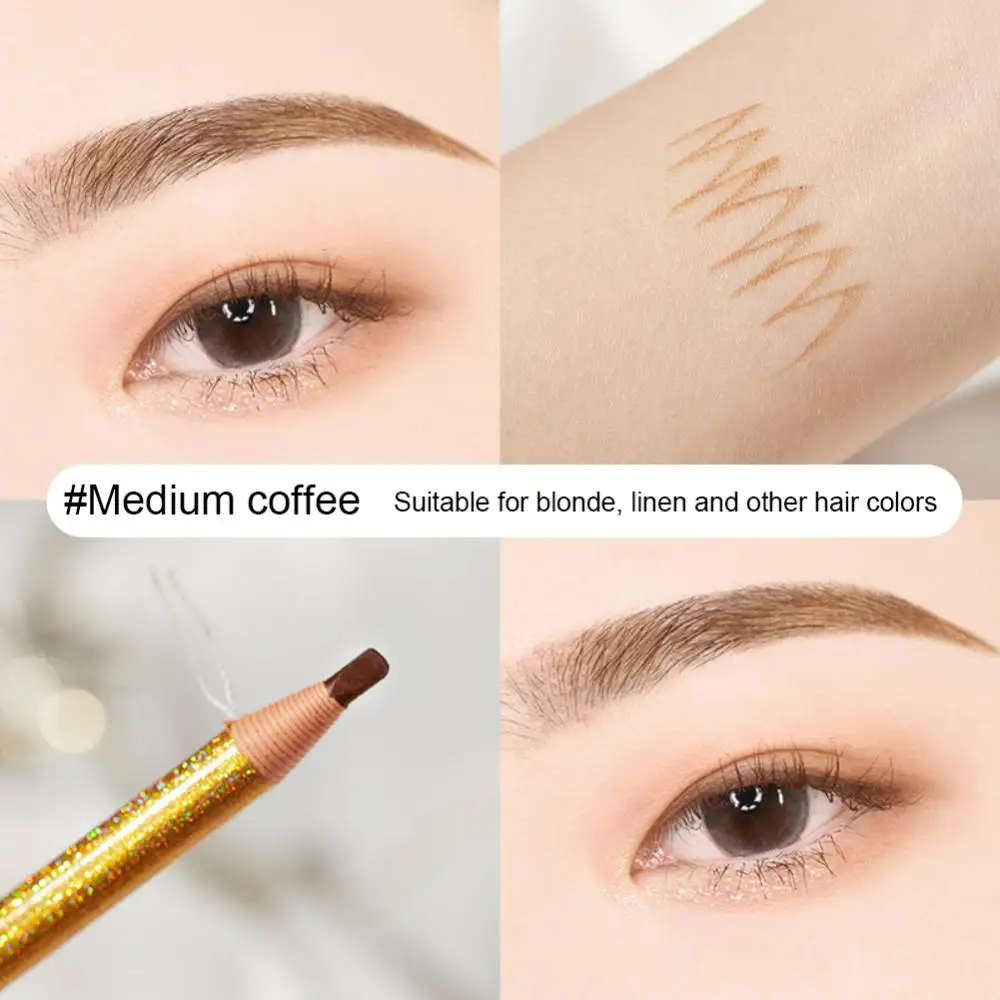 防水性と耐久性のあるアイブロウペンシル,天然眉毛フォーム,使いやすい,エコロジカルアイコスメティック,5色