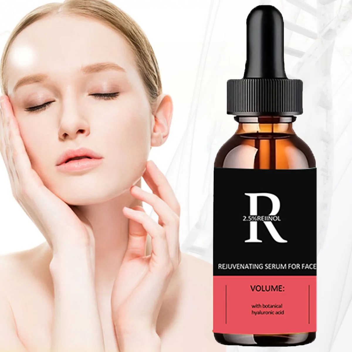 Retinol Facial Serum Organic Whitening Anti-Aging Wrinkle Essence Face Skin Care Vitamin Hyaluronic Acid Moisturizing