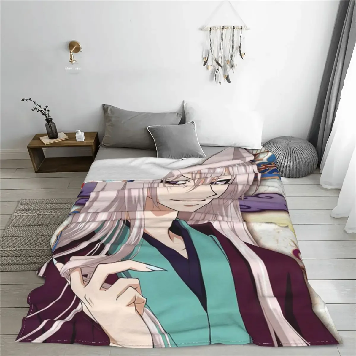 Kamisama Kiss Hajimemashita Anime Flannel Blanket Tomoe Funny Throw Blanket for Home Hotel Sofa 150*125cm Plush Thin Quilt