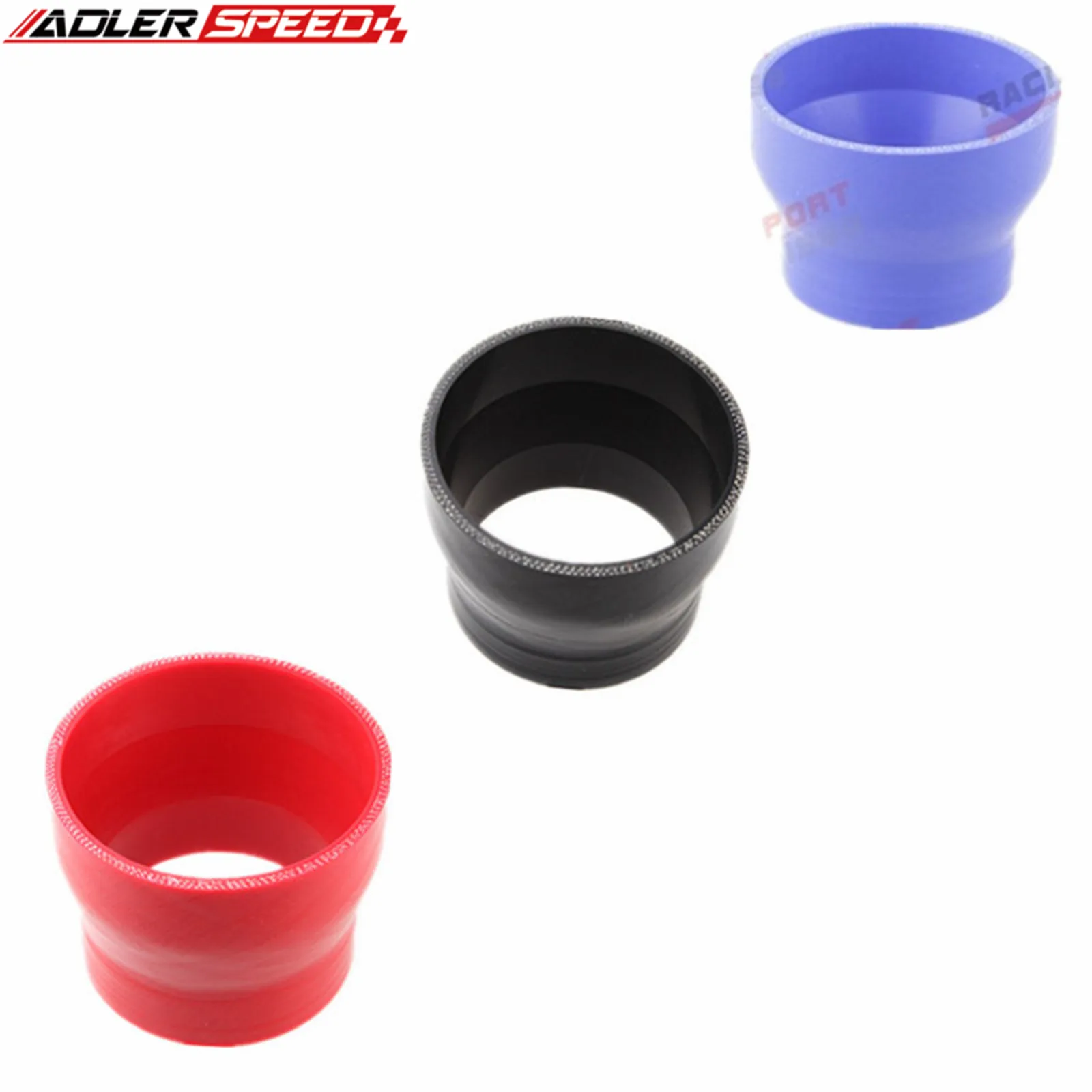 

Universal 2.5" To 1.5'' 3Ply Straight Silicone Reducer Coupler Hose Pipe 63-38mm Black/Blue/Red