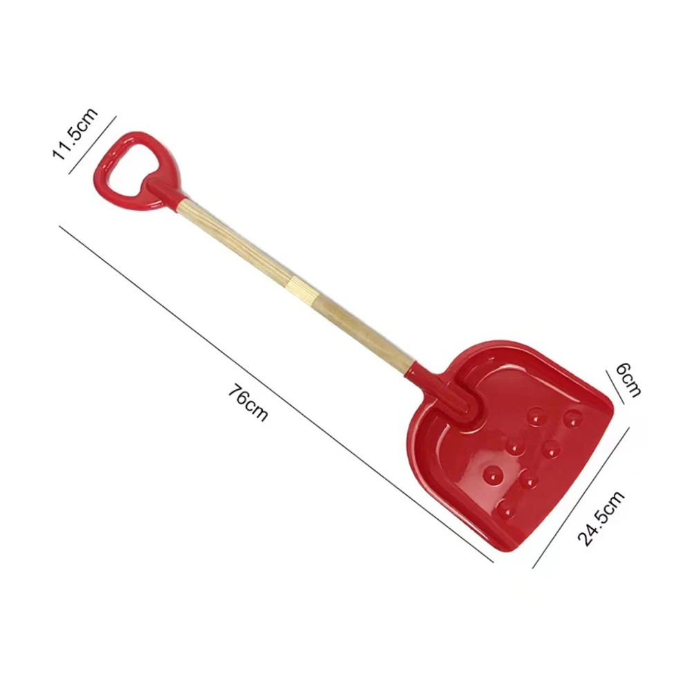 

Detachable Design Snow Shovel for Children Made with FSC-Certified Wood Handle and UV-Stabilized Plastic Scoop