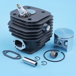 48mm Cylinder Piston 12mm Pin Bearing Kit For Husqvarna 262XP 262 261 Chainsaw Nikasil Coated Exhaust Gasket Replacement Parts