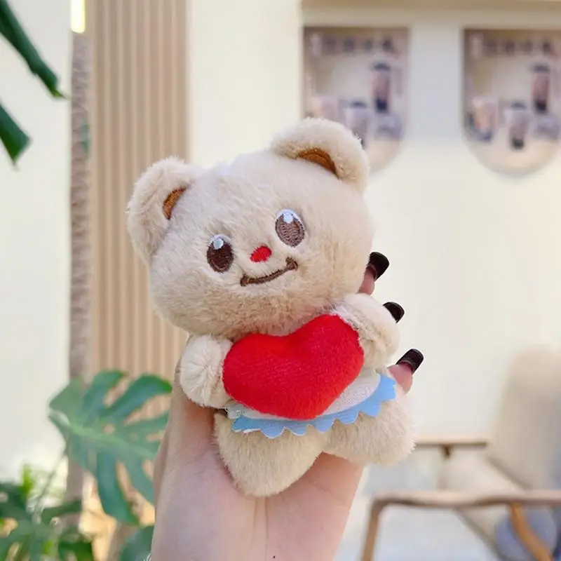 Bear Bag Charm Plush Animal Keychain Accessories Cute Stuffed Animal Bag Pendant Soft Keychain Charm for Bag Purse Backpack