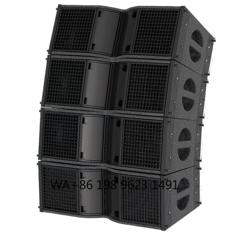 High Powered Metal Shell Line Array Speaker System 8+4 Professional Full Range Bass Speaker for Outdoor Stage Live Events