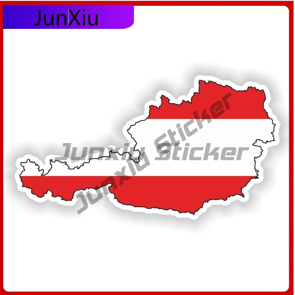 

Austria Shape Of The National Emblem Map Stickers Decorative Custom Sticker Camping Car Window Decoration Waterproof Decals Pvc