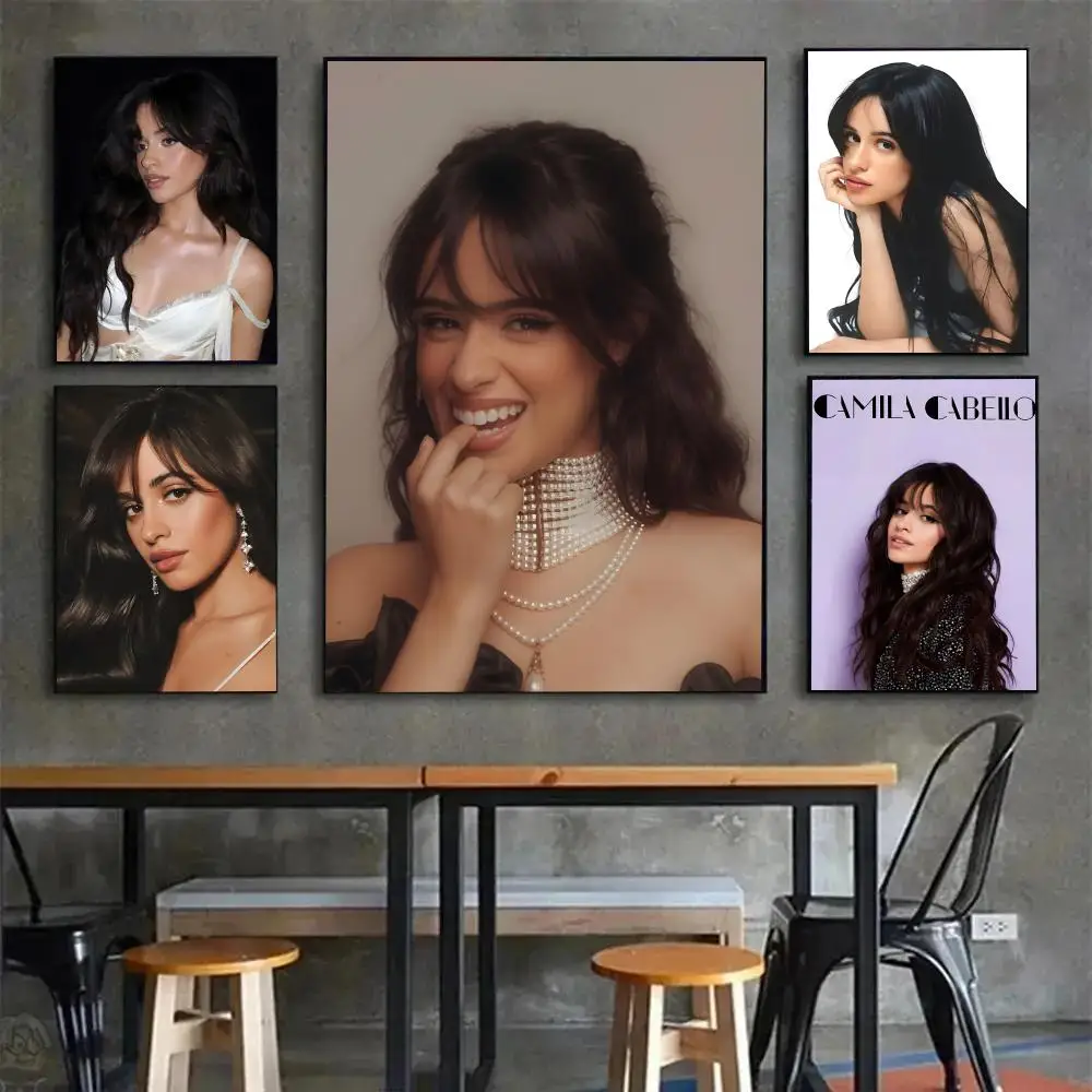 Fashion Passionate Vibrant C-Camila Cabello Poster Painting Wall Art Mural for Living Room Home Decor and Gifts