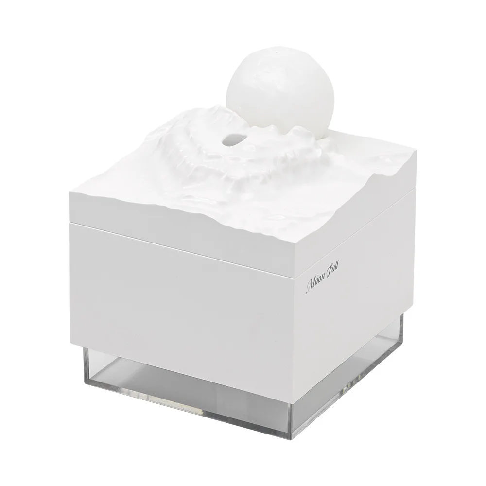 Moon Design Humidifier 300ml Quiet 36dB USB Humidifier with Ambient Night Light for Desk Bedside Use Moon Design