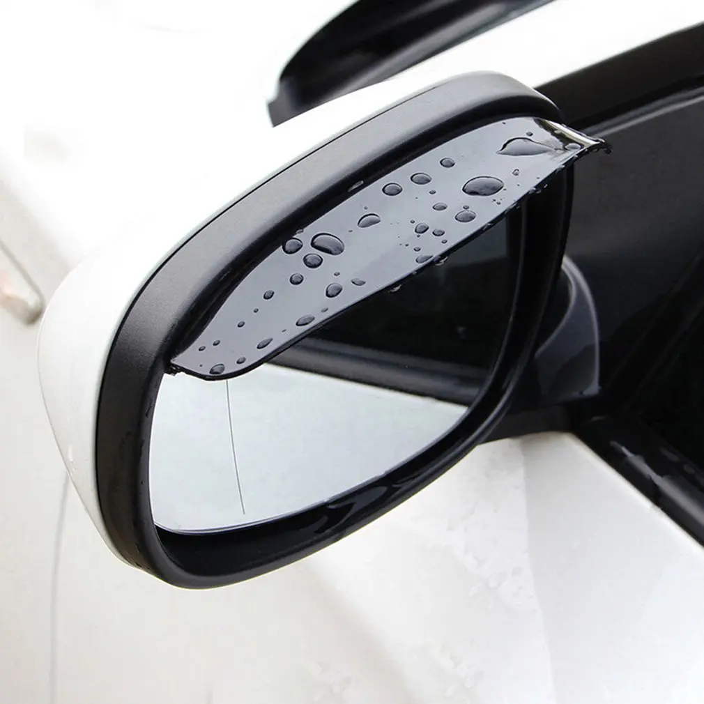 1Pair Rear View Side Mirror Rain Board Eyebrow Guard Sun Visor Car Accessories Color Black / Transparent Car Rear View Mirror