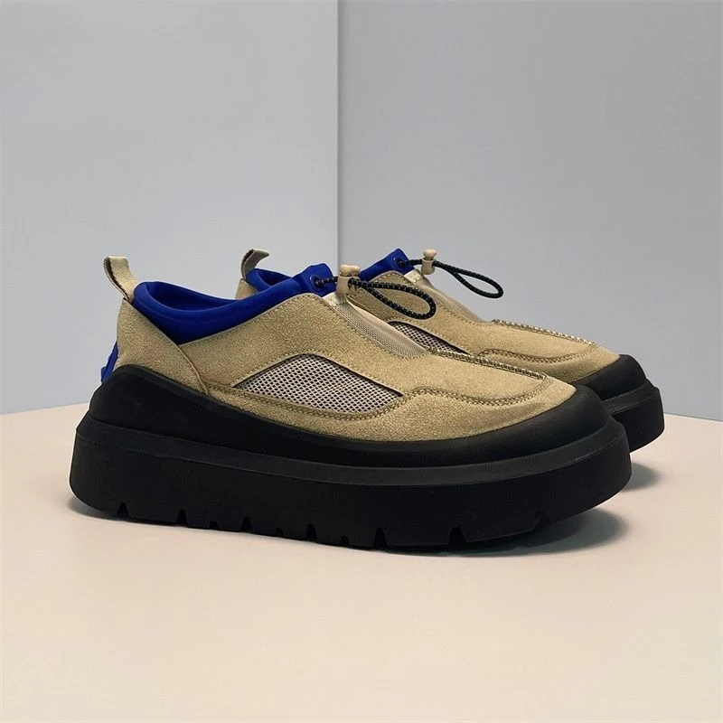 Summer Dopamine Platform Breathable Slip-On Men's Shoes New Wasteland Aesthetic Casual Sneakers