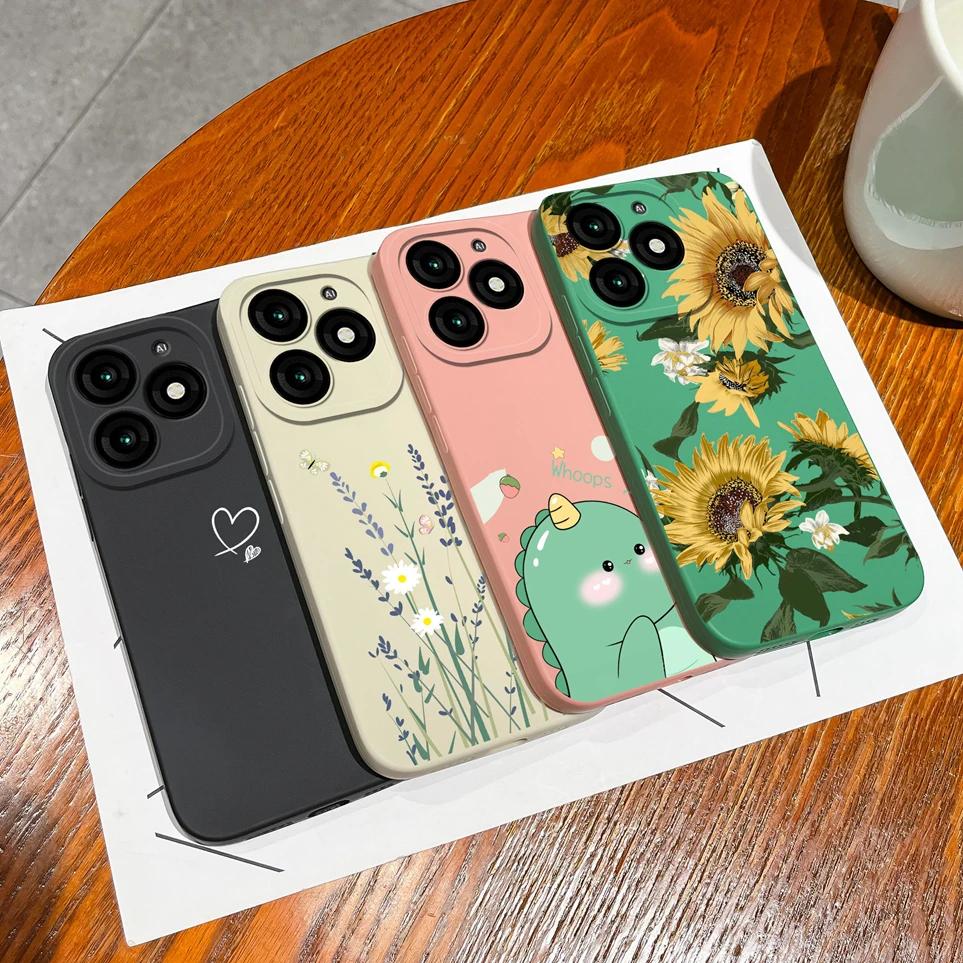 Popular Case For ITEL A70 Love Heart Liquid Soft Silicone Coque Comfortable Cover For Itel A 70 A665L 6.6