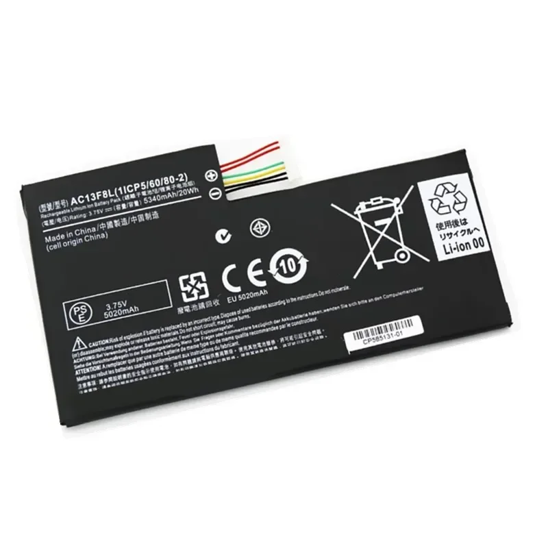 NEW  AC13F8L  3.75V 20Wh AC13F3L Laptop Battery For ACER Iconia Tab W4 A1-810 A1-811 A1-A810 W4-820 W4-820P