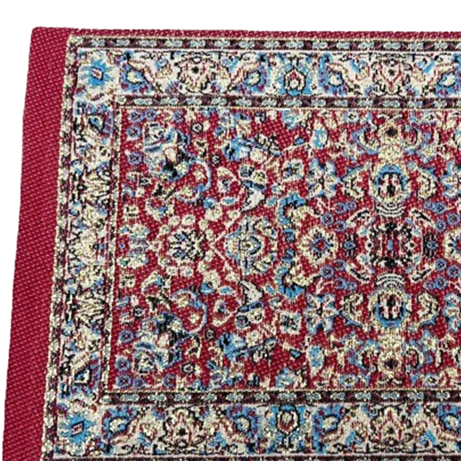 2x 1:12 スケール ドールハウス フロア シルク カバーリング 家具アクセサリー ミニチュア フロアエリア ラグ