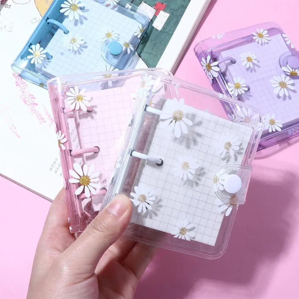 

Kawaii Diary Mini Planner Journal Hand Book Binder Notebook Daisy Notebook Binder Ring Loose Leaf