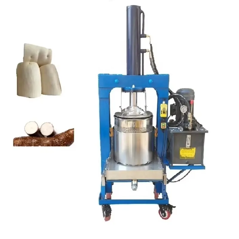

Electric Hydraulic Cold Press Cassava Flour Hydraulic Press Pressing Extractor Dewatering Juicer Juice Machine for Cassava