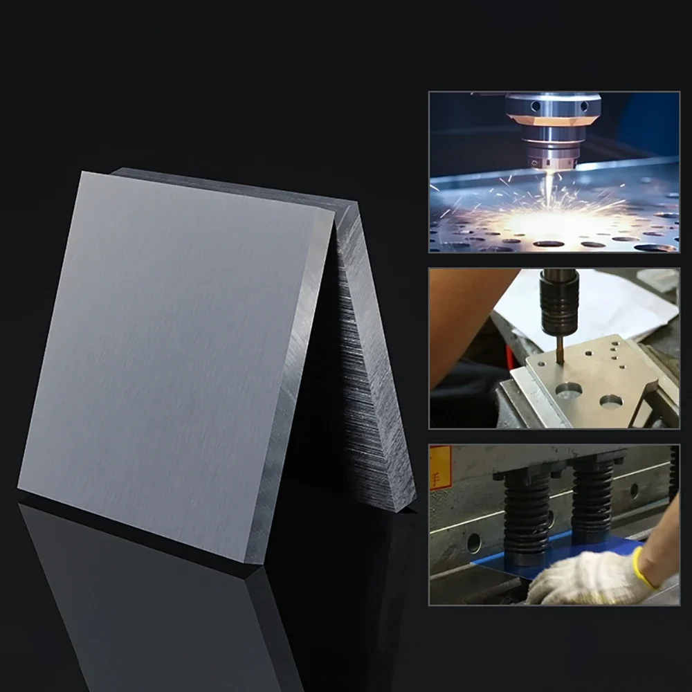 Thick 2/3/4/5/6/8/10mm Aluminum Square Flat Plate Aluminum Sheet DIY Material Model Parts Car Frame Metal