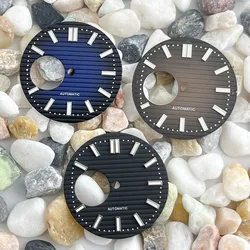 High quality new dial diameter 29.8mm suitable for NH38 automatic mechanical movement luminous dial brown black blue