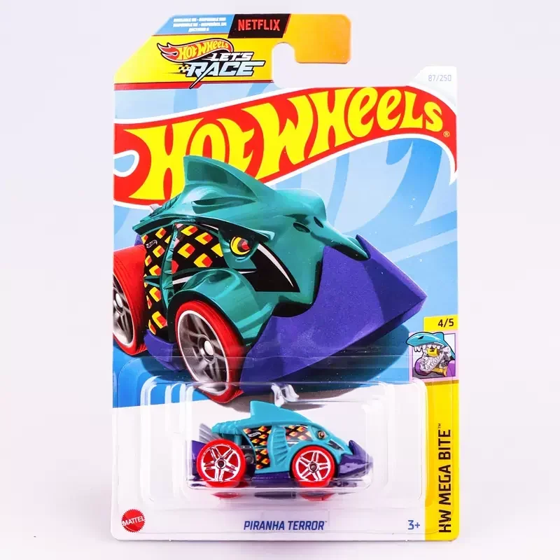 Original Hot Wheels Car Let’s Race Toys for Boys 1/64 Diecast Vehicle Rrroadster Piranha Terror Street Wiener GT-scorcher Gift