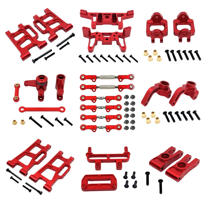 

Aluminum Metal Alloy Upgrade Parts for Hyper GO MJX 1/12 12212 RC Crawler Car Front Rear Steering Cup C Seat Suspension Bracket