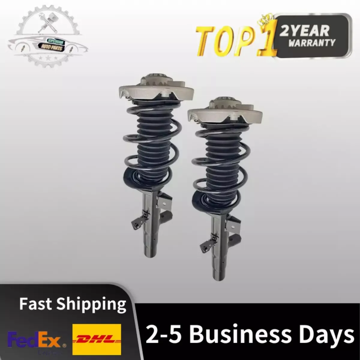 

2× Front Shock Strut Assemblies w/EDC For BMW 3 4 Series F30 F31 340i 228I 330I