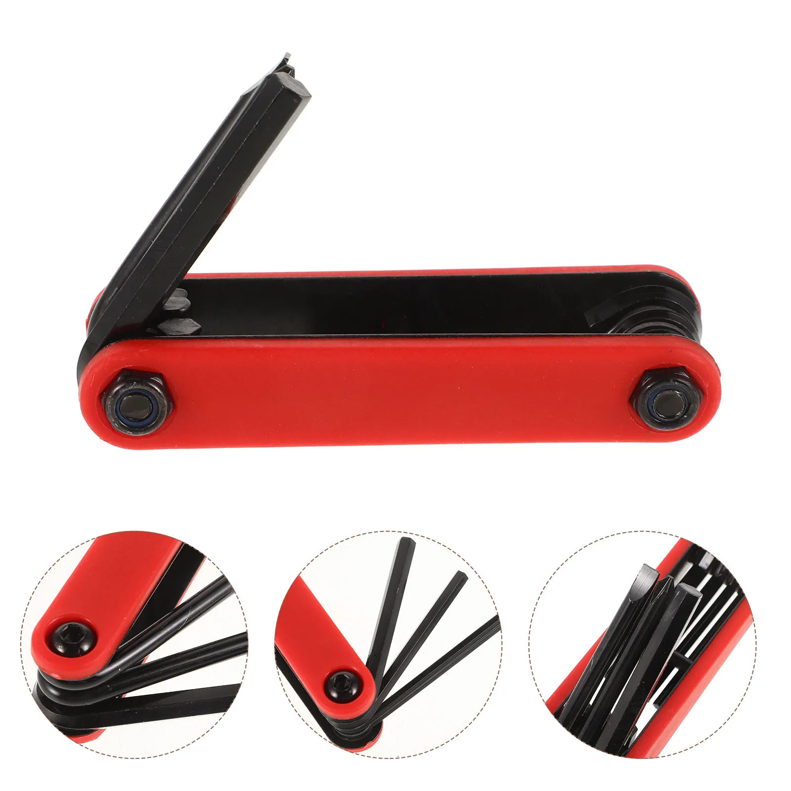 

1 Set Folding Combination Bike Repair Tool Compact Multifunction Hexagonal Key Wrench Portable Bike Repairing Accessory