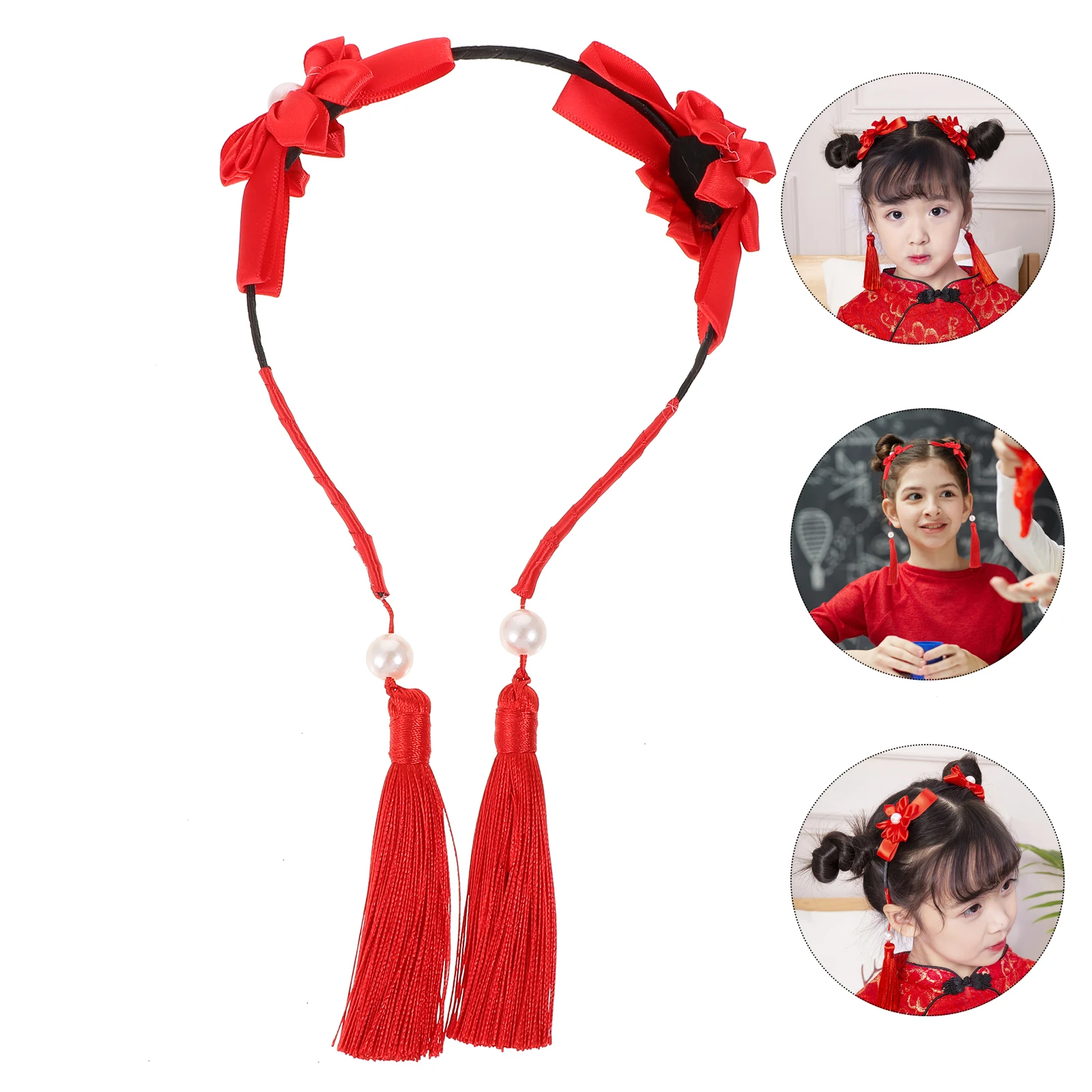 

1Pcs Flower Hairband Ethnic Style Hair Hoop Party Christmas Birthday Headwear Hair Accessories Gift
