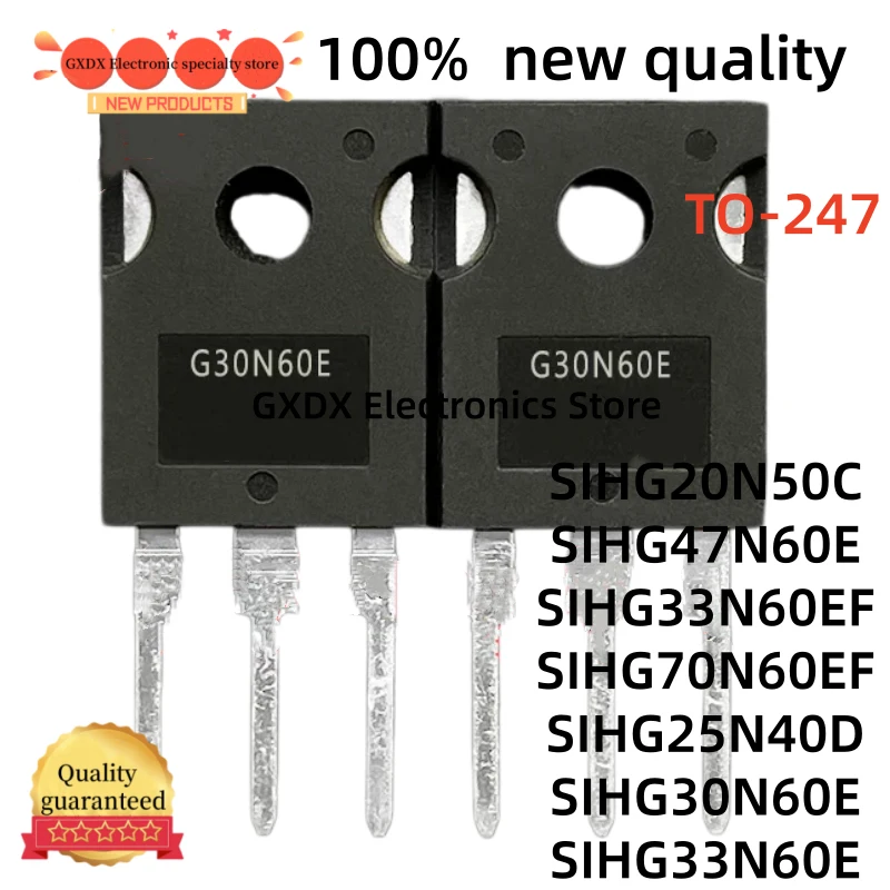 5-10-20Uds 100% new SIHG70N60EF SIHG33N60EF SIHG25N40D SIHG20N50C SIHG47N60E SIHG33N60E SIHG30N60E TO-247 Transistor in Stock