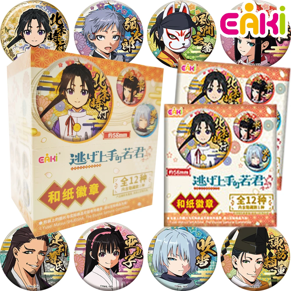 

Eaki Genuine The Elusive Samurai Anime Collection Badge Creative Round Button Pin Brooch Decoration Accessories Birthday Gifts