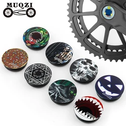 MUQZI Crank Dust Cover MTB Right Hollow Crank Arm Protection Cap Bicycle Crankset Ultralight Alloy Plug Road Bike Bolt