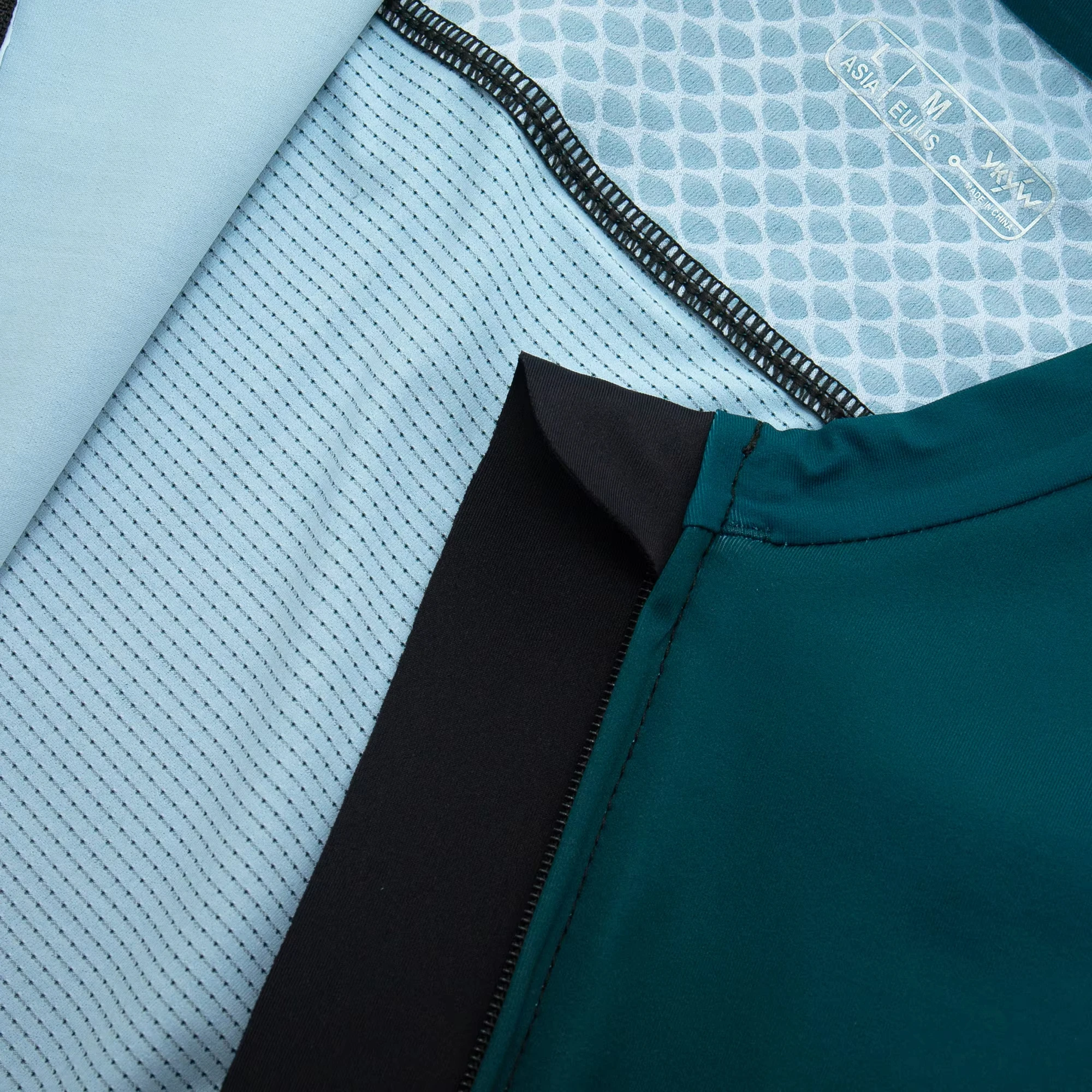 YKYWBIKE Herren Langarm-Radtrikot Italien MITI-Stoff Verschleißfest Atmungsaktiv Farbverlauf Fahrrad Rennrad Shirts Herbst – Detail 2