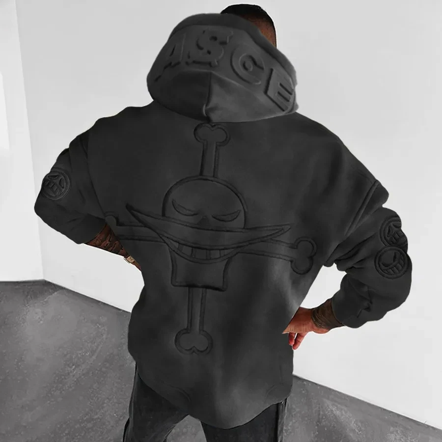 25 เสื้อสเวตเตอร์ผ้าฝ้ายแท้ผู้ชายที่ขายดีที่สุดร่วมกันอะนิเมะญี่ปุ่น One Piece สําหรับการเดินทางและเล่นกีฬาทุกวัน