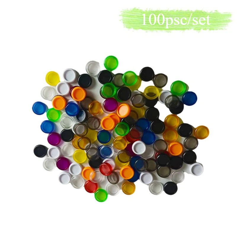 100pcs Loose-leaf Binding Buckle 15/18mm Loose-leaf Disc Notebook Album Idolatry Card Mushroom Hole Binding Ring Disc Bind Discs