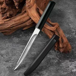 1PC sharp fruit knife, fixed blade, EDC portable pocket knife, suitable for hiking cutting knife, BBQ, steak knife