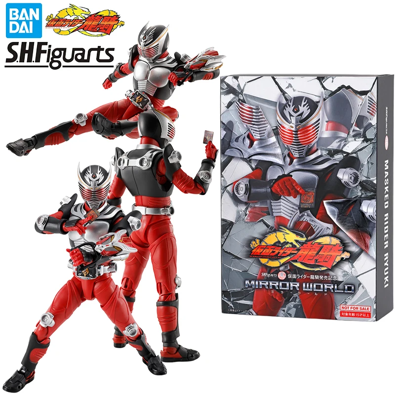 

Bandai Genuine S.H.Figuarts Masked Rider Ryuki Anime Figure Action Toys for Boys Girls Kids Christmas Gift Collectible Model