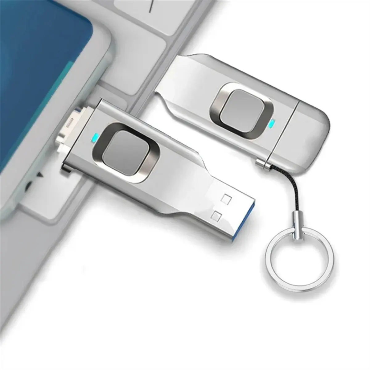 

Магазин Cmpt And Acce предлагает аксессуары для ПК: металлический USB-накопитель с функцией распознавания отпечатков пальцев, OTG, USB 3.0 Type-C, 64 ГБ.