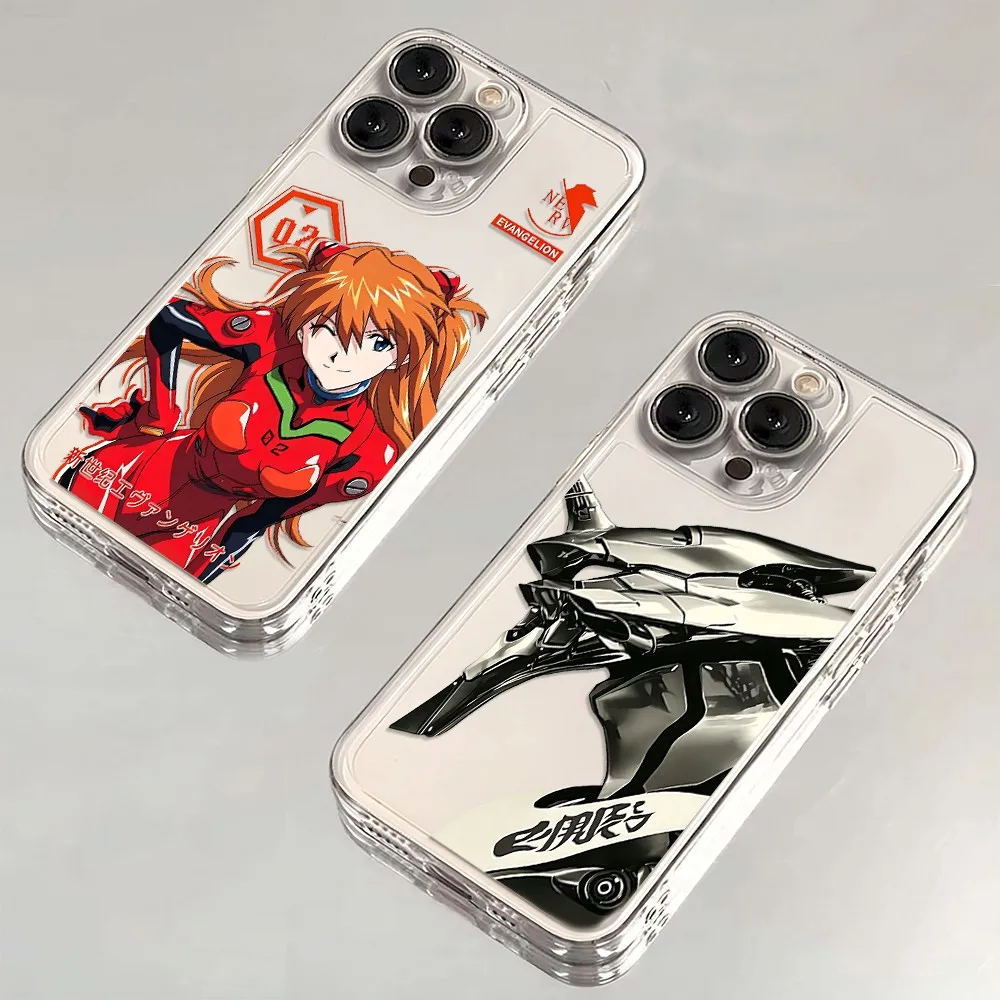 Japanese Mecha EVA Phone Case For Samsung S26 S25 S24 S23 S22 S21 S20 FE Note20 10 Plus Ultra Lite Edge 5G Clear Soft TPU Cover
