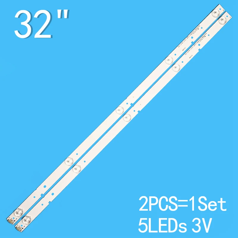 2 buah/Set Untuk Hisense TV umum Aksesori pemeliharaan strip lampu 595mm strip LED32K20JD SVH320AL8-5LED-REV01-150227 SVH3