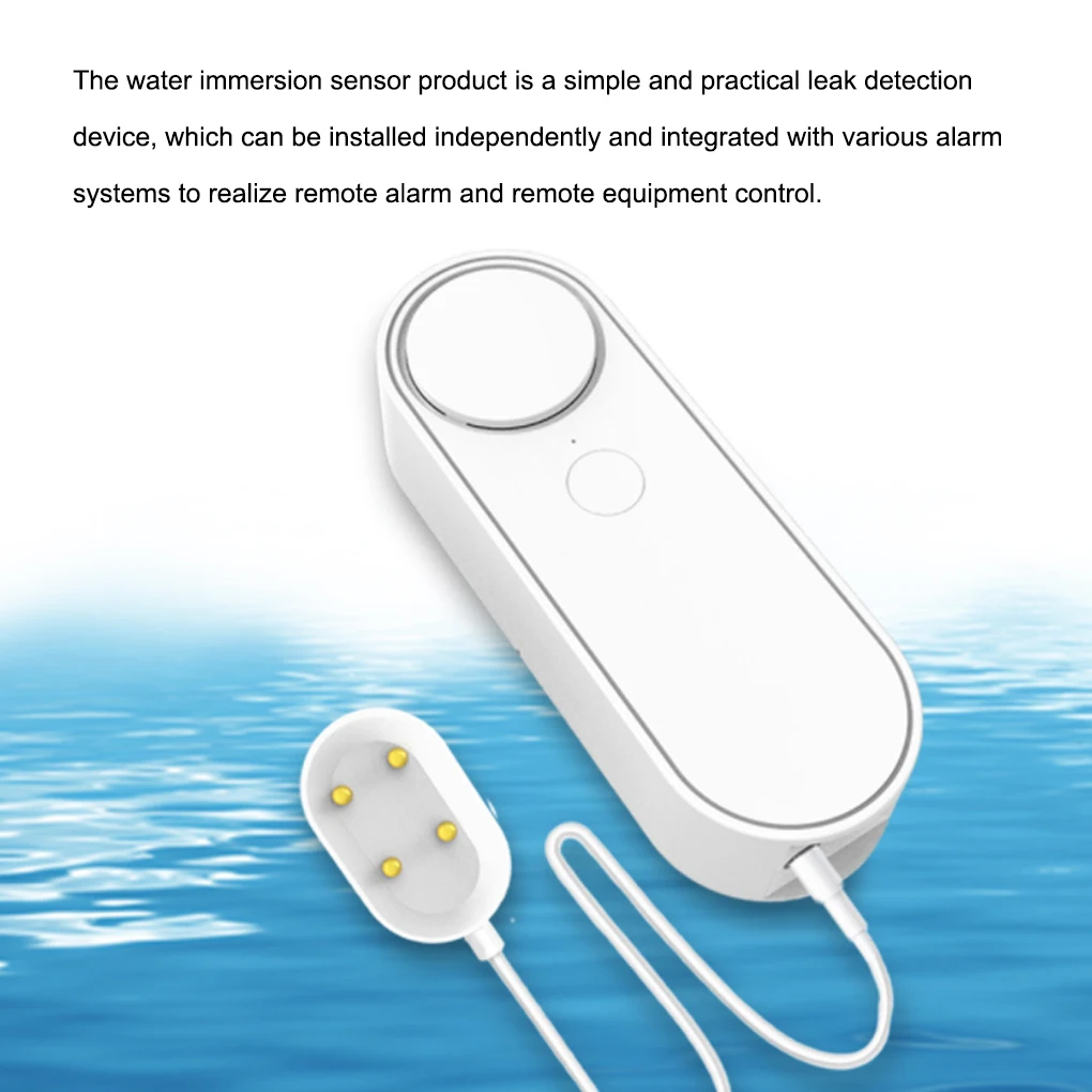 

Water Detector Leakage Sensor Alarm Smart Flood Alerts Lightweight Home