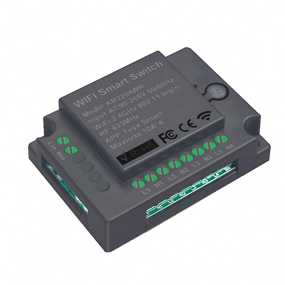 

NEW 4CH Tuya Smart Switch 220V WIFI Module Remote Control 110V Receiver 10A Smart Relay for Alexa Google Home Light Switch