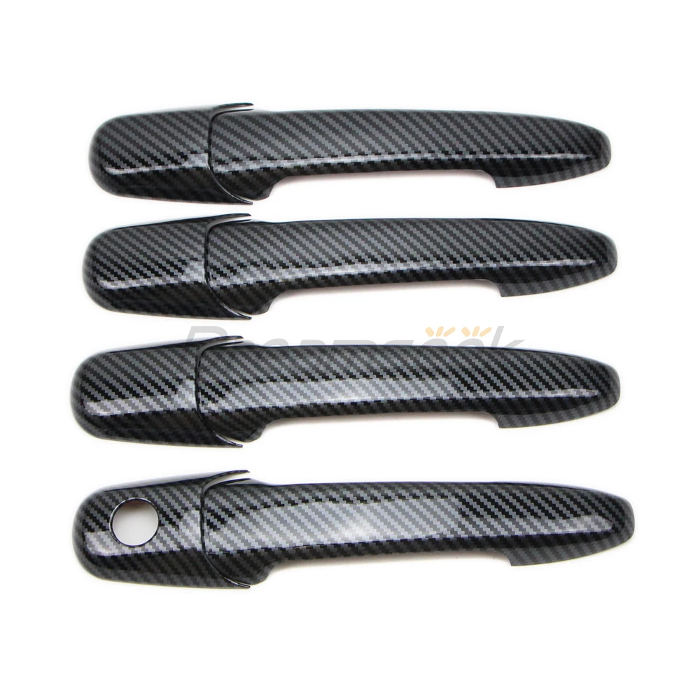 8Pcs Side Door Handle Cover For Mazda6 2002-2007 Mazda5 2005-2010 Mazda CX-7 2007-2009 Carbon Fiber Style Exterior Molding Trim