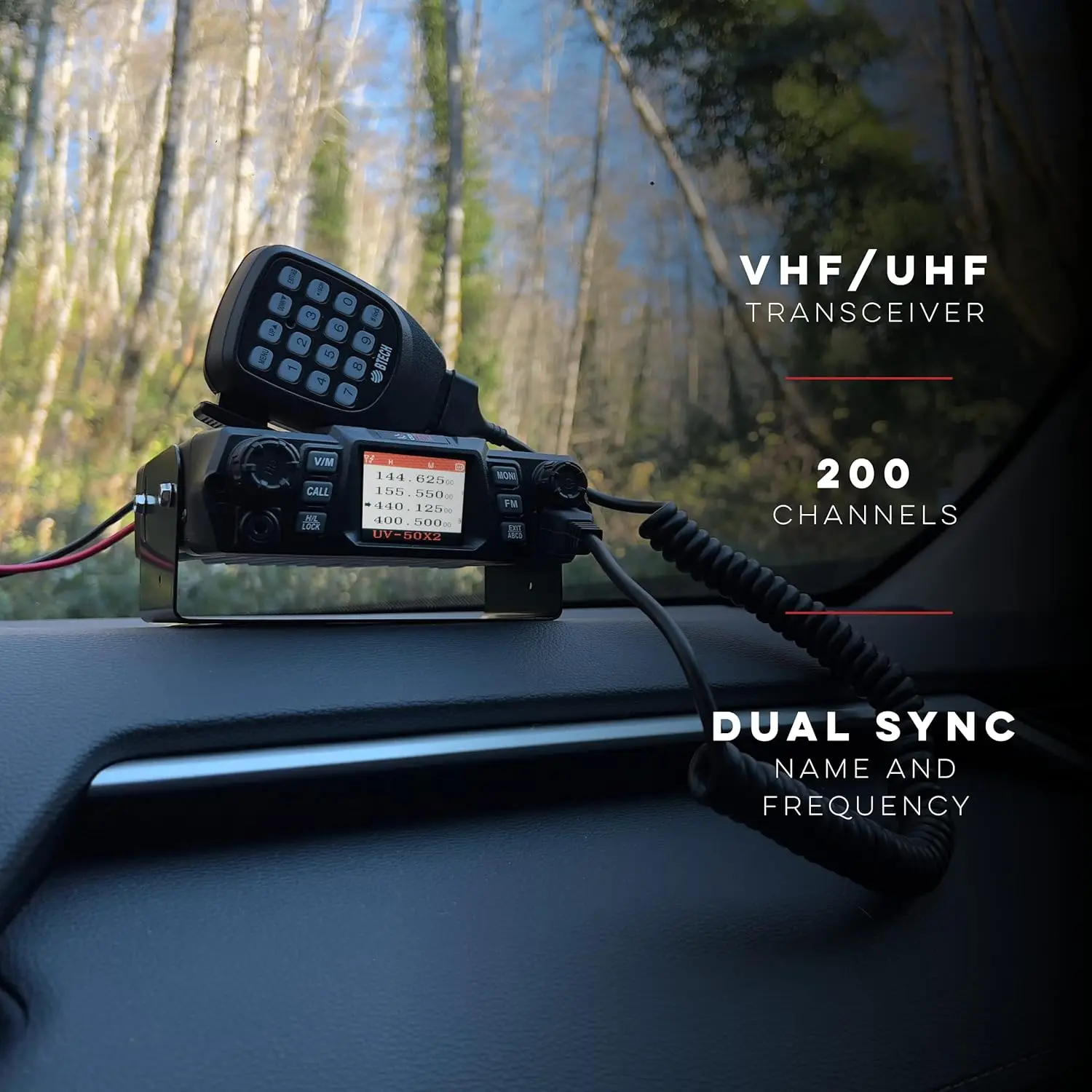 50X2 (Second Gen.) Mobile 50 Watt Dual Band Base, Mobile Radio: VHF, UHF Amateur (Ham)