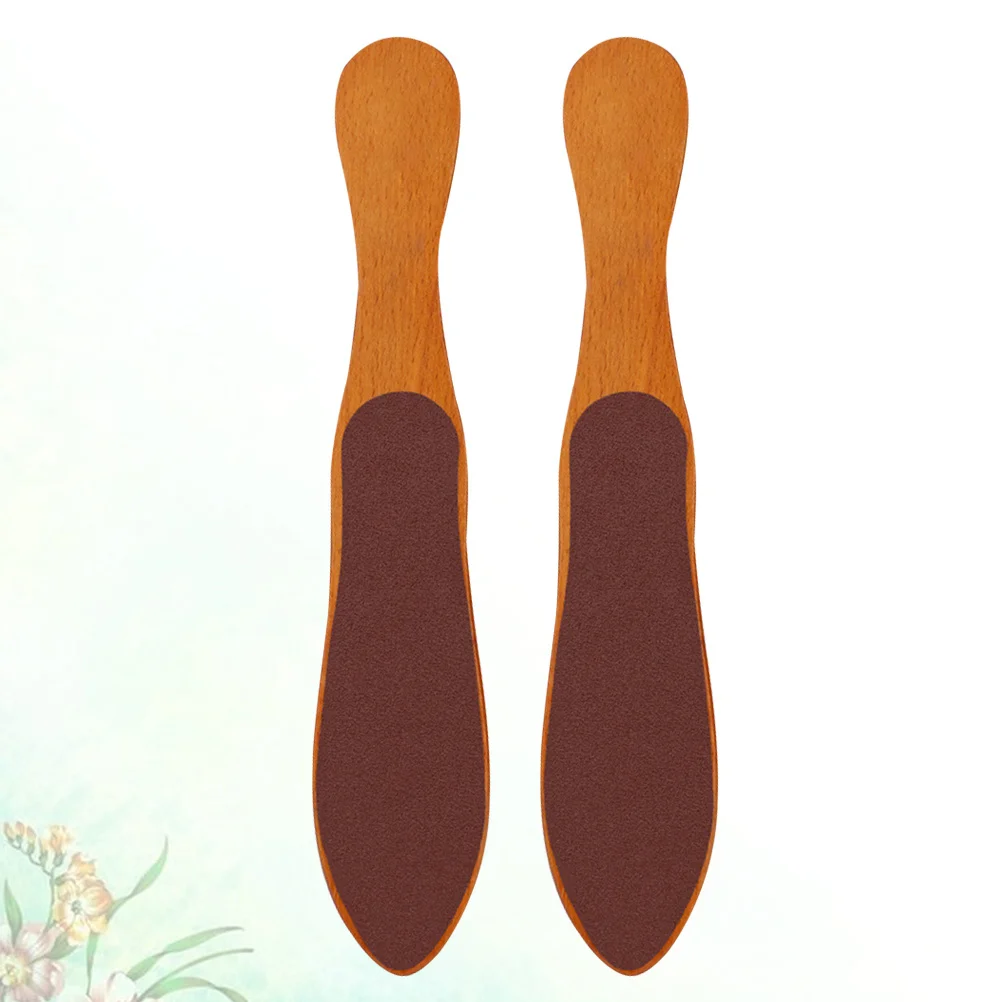 

2Pcs Premium Wood Foot Grinding Tool Callus Remover Foot Scrub Brush for Smooth Soft Feet Daily Use
