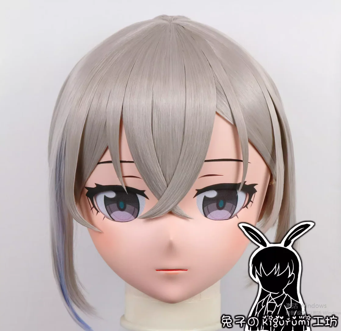 

(RB2808)Customize Full Head Quality Handmade Female/Girl Resin Japanese Anime Cartoon Character Kig Cosplay Kigurumi Mask